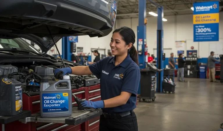 how much is a oil change at walmart